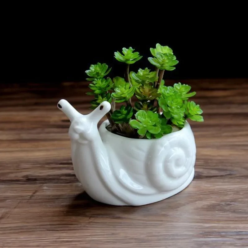 Ceramic Flower Pot Cartoon Snail Flower Vase Succulent Flowerpot Succulent Pot Plant Accessories Garden Courtyard Decoration
Ceramic Flower Pot Cartoon Snail Flower Vase Succulent Flowerpot Succulent Pot Plant Accessories Garden Courtyard Decoration
