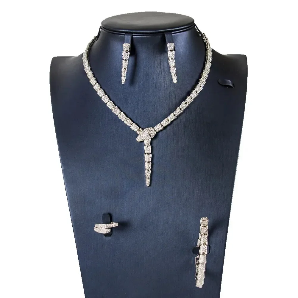 Nigeria 4pcs Bridal Zirconia Jewelry Sets For Women Party, Luxury Dubai Nigeria platinum plating CZ Crystal Wedding Jewelry Sets
Nigeria 4pcs Bridal Zirconia Jewelry Sets For Women Party, Luxury Dubai Nigeria platinum plating CZ Crystal Wedding Jewelry Sets