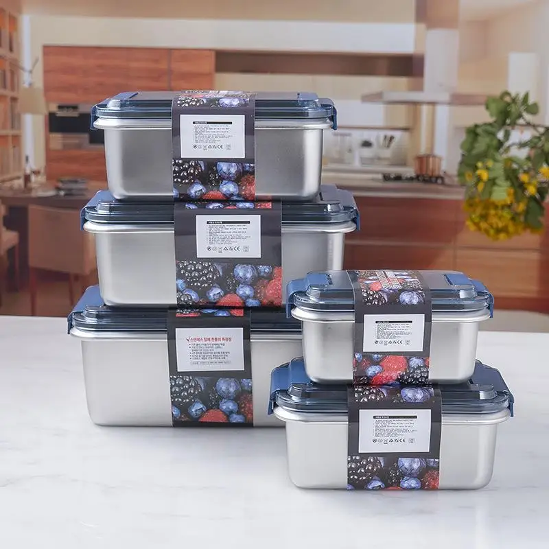 Food Grade 316 Stainless Steel Lunch Box Sealed Preservation Container Office Workers Meal Box Refrigerator Storage Container
Food Grade 316 Stainless Steel Lunch Box Sealed Preservation Container Office Workers Meal Box Refrigerator Storage Container