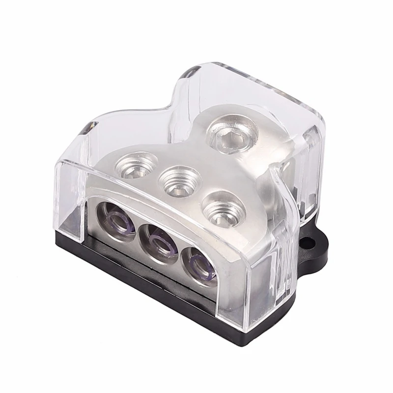 3-Way Power Distribution Block 1X0 Gauge In 3X4 Gauge Out Power Distribution Block For Car Audio Splitter Easy Install
3-Way Power Distribution Block 1X0 Gauge In 3X4 Gauge Out Power Distribution Block For Car Audio Splitter Easy Install