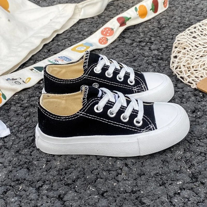Spring Low-top Lace-up Vulcanized Shoes Boy Girls Canvas Sneakers Children Casual Sneakers Student Kids Soft-soled Casual Shoe
Spring Low-top Lace-up Vulcanized Shoes Boy Girls Canvas Sneakers Children Casual Sneakers Student Kids Soft-soled Casual Shoe