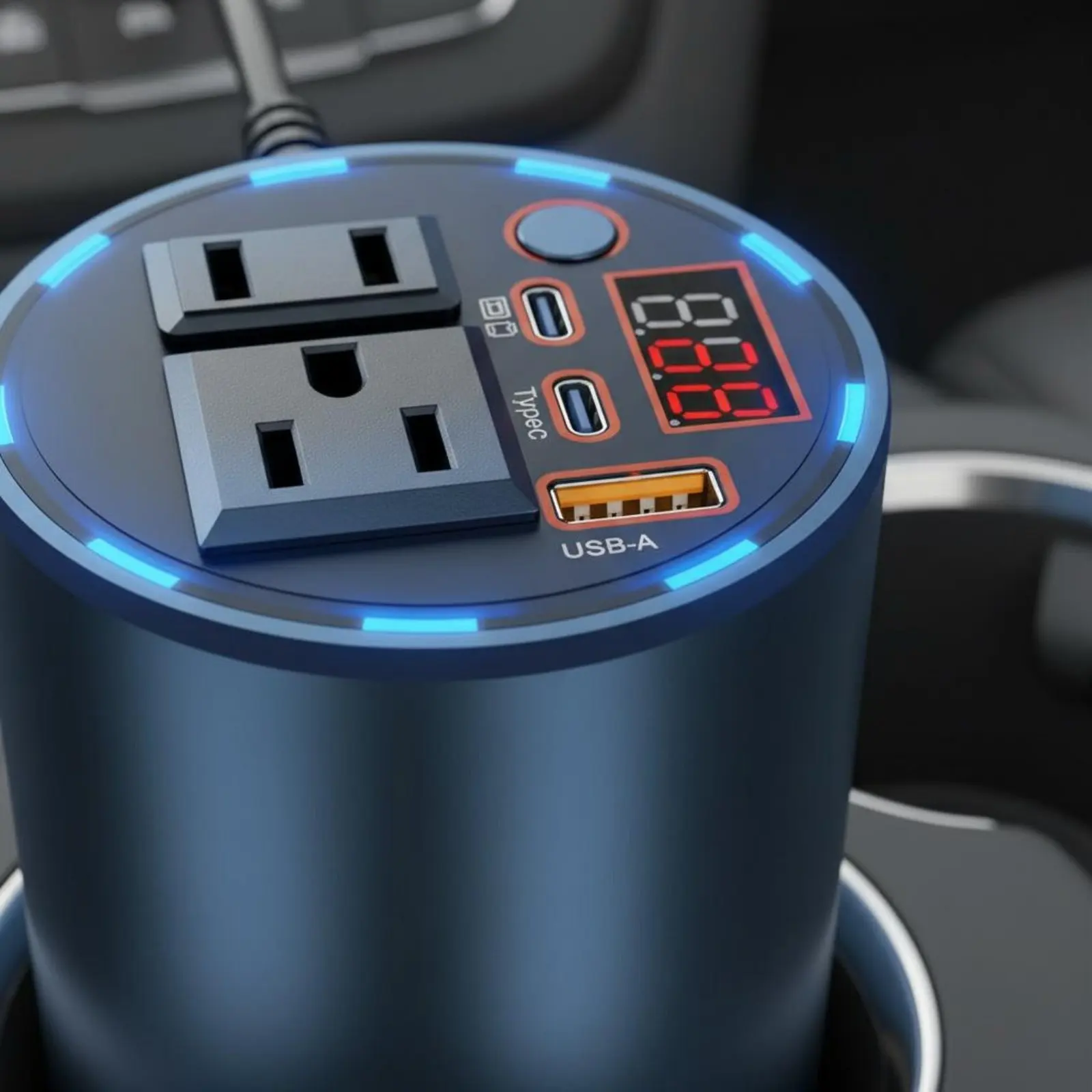 Car DC to Alternating Current and DC Converter Multiple Safety Protections Holder Holder Power Converter Lighter Lighter Power
Car DC to Alternating Current and DC Converter Multiple Safety Protections Holder Holder Power Converter Lighter Lighter Power