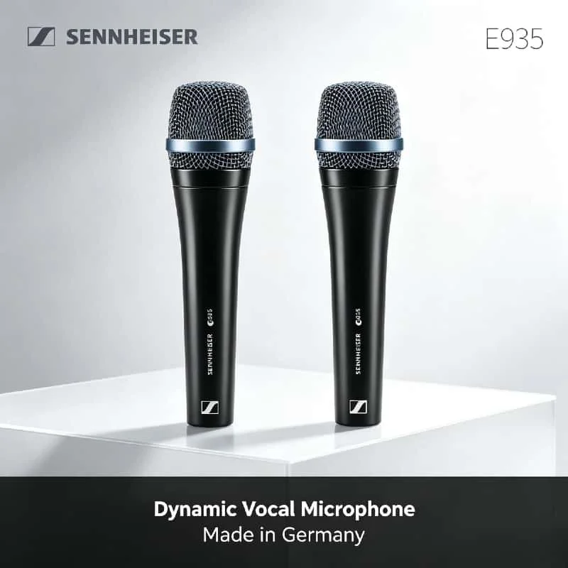 Профессиональный динамический кардиоидный вокальный микрофон Sennheiser E935 для караоке, сцены, живого выступления и студии, проводной, 2 шт. в комплекте
Профессиональный динамический кардиоидный вокальный микрофон Sennheiser E935 для караоке, сцены, живого выступления и студии, проводной, 2 шт. в комплекте