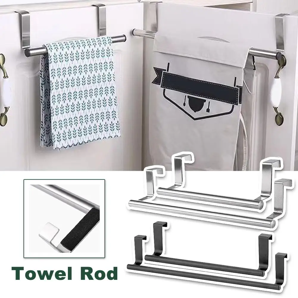 Towel Rack Over Door Towel Bar Hanging Holder Stainless Rag Kitchen Home Towel Rack Hanger Bathroom Cabinet Steel Organizer I0X3
Towel Rack Over Door Towel Bar Hanging Holder Stainless Rag Kitchen Home Towel Rack Hanger Bathroom Cabinet Steel Organizer I0X3