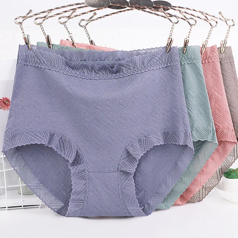 New Women's Cotton Underwear High Waist Lace Panties Seamless Solid Color Briefs Large Size Women's Shorts Female Lingerie
New Women's Cotton Underwear High Waist Lace Panties Seamless Solid Color Briefs Large Size Women's Shorts Female Lingerie