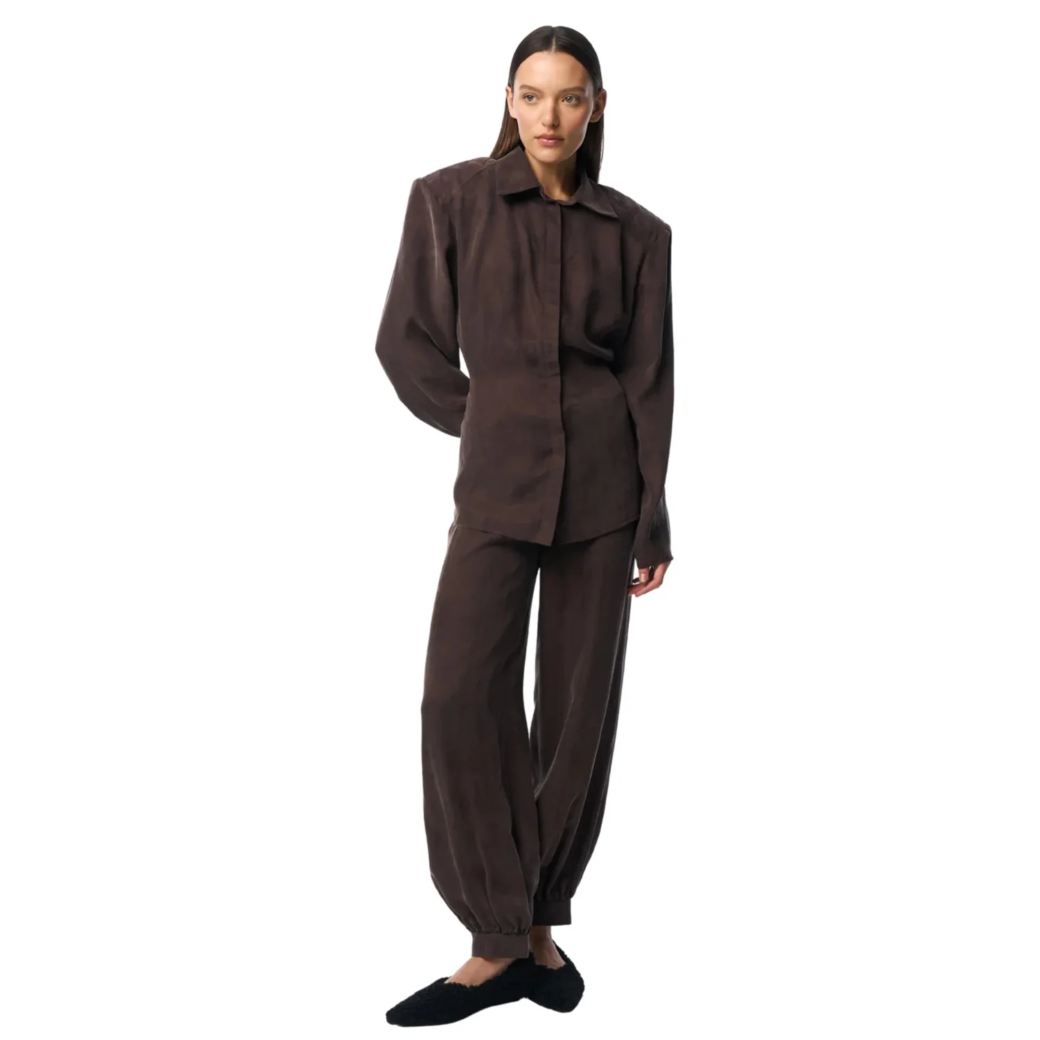 LIMO Women's Vintage Lapel Long Sleeve Shirt & High Waist Lantern Pants 2 Piece Set Casual Elegant Office Outfit
LIMO Women's Vintage Lapel Long Sleeve Shirt & High Waist Lantern Pants 2 Piece Set Casual Elegant Office Outfit