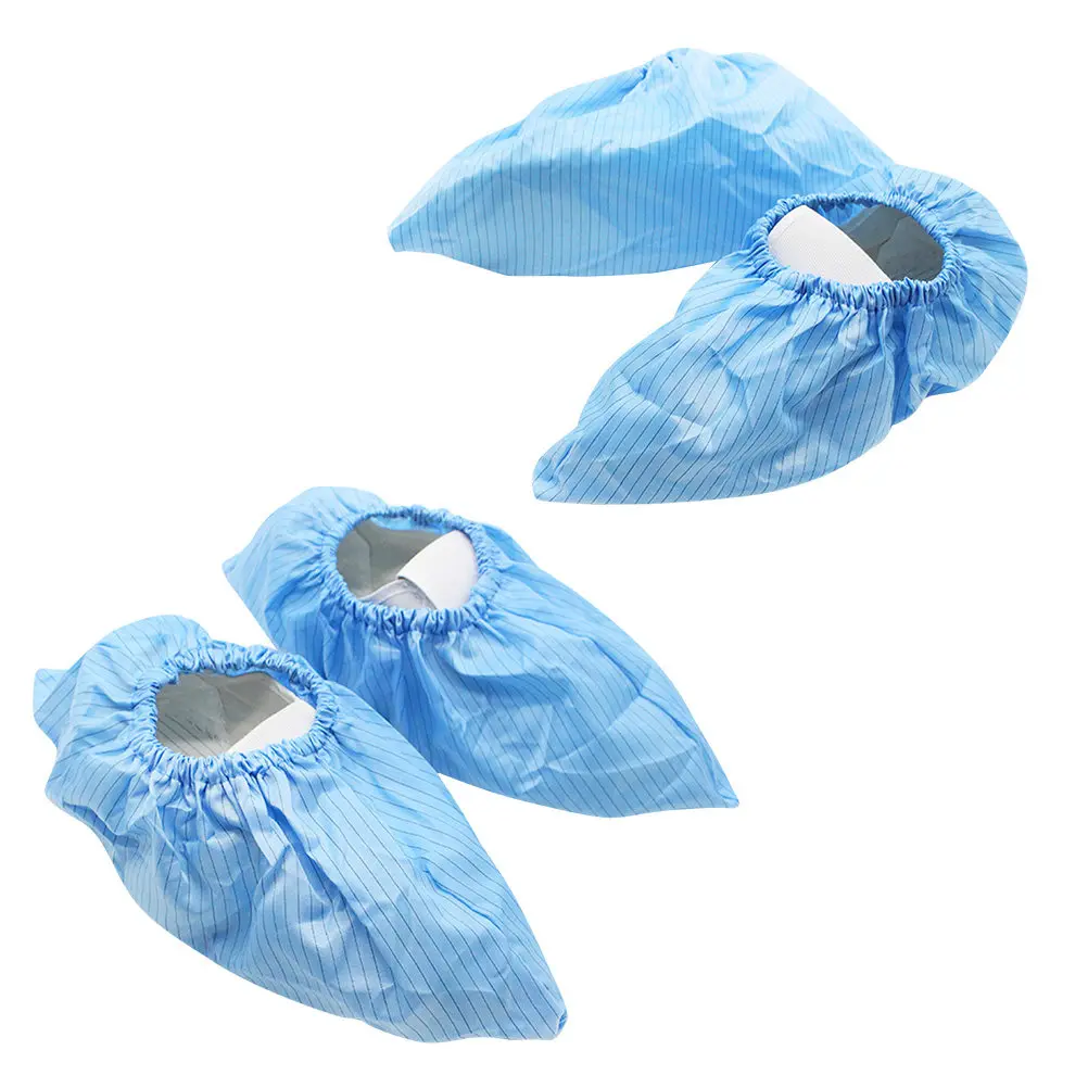 4Pairs Reusable Anti-Static Shoe Covers Thick Durable Static-Free Non-Slip Polyester Foot Cover for Labs Salons Workshops
4Pairs Reusable Anti-Static Shoe Covers Thick Durable Static-Free Non-Slip Polyester Foot Cover for Labs Salons Workshops
