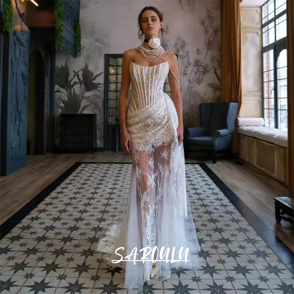 Illusion Lace Bride Dress, Corset Strapless Women Wedding Dresses for Women 2025, Princess Bridal Gown Customized no Neckpiece
Illusion Lace Bride Dress, Corset Strapless Women Wedding Dresses for Women 2025, Princess Bridal Gown Customized no Neckpiece