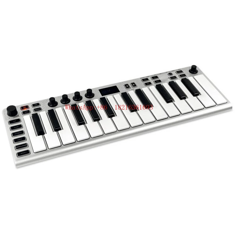 Slim 25-key Synthesizer with Integrated Main Keyboard and Audio/MIDI Interface
Slim 25-key Synthesizer with Integrated Main Keyboard and Audio/MIDI Interface