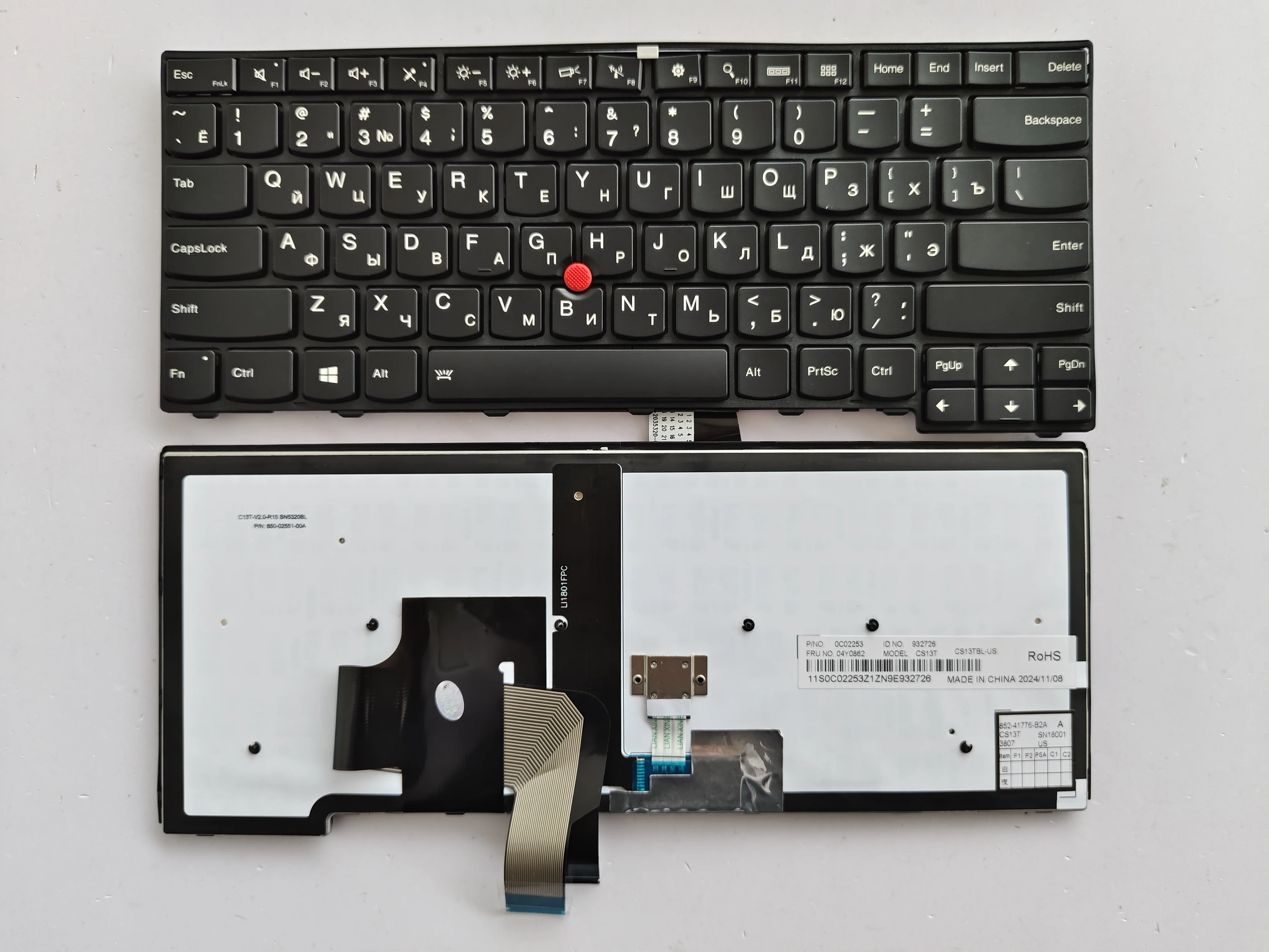 RU Layout for THINKPAD L470 L450 L460 E431 Laptop Keyboard
RU Layout for THINKPAD L470 L450 L460 E431 Laptop Keyboard