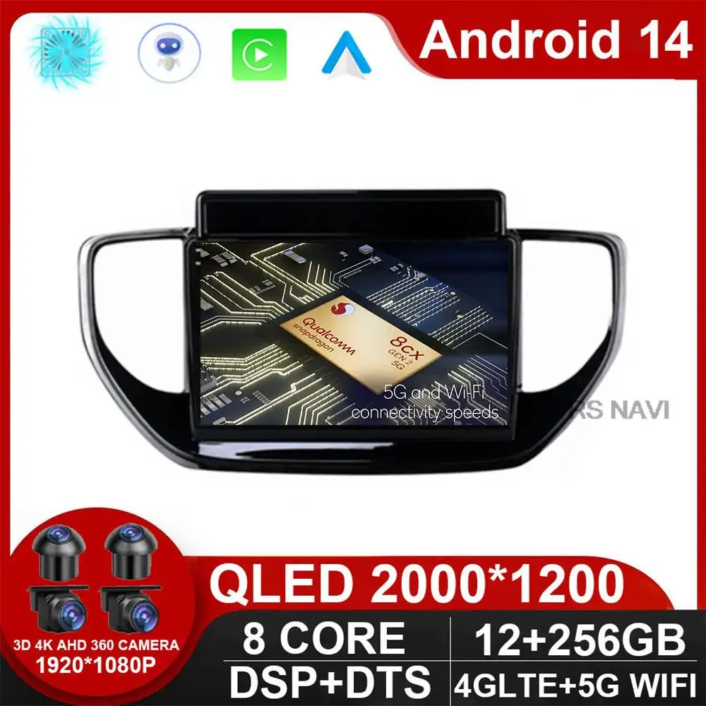 For Hyundai Solaris Accent 2 II 2020 - 2021 Car Radio Android 14 Multimedia Video Player Navigation GPS No 2 Din DVD Carplay
For Hyundai Solaris Accent 2 II 2020 - 2021 Car Radio Android 14 Multimedia Video Player Navigation GPS No 2 Din DVD Carplay