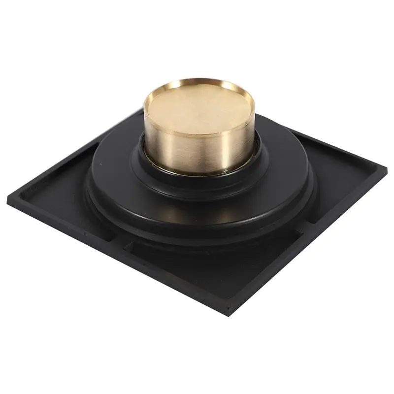 A84X-5Pcs 4 Inch Square Shower Drain With Removable Cover Grate, Brass Anti Clogging Matte Black
A84X-5Pcs 4 Inch Square Shower Drain With Removable Cover Grate, Brass Anti Clogging Matte Black