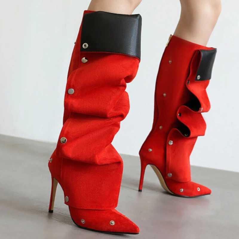 Spring and Autumn New Women's Pointed Closed Toe Solid Color Vintage Thin High Heel Boot Women Fashionable Rear Zipper Boot
Spring and Autumn New Women's Pointed Closed Toe Solid Color Vintage Thin High Heel Boot Women Fashionable Rear Zipper Boot