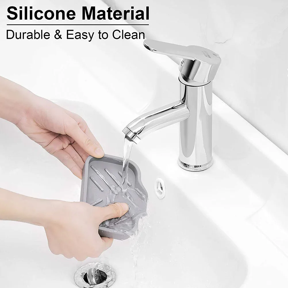 Silicone Soap Dish Wonderful Drain Tray Container Take Bath Kitchen Holder Sink Storage Silica Gel Rack Home Draining
Silicone Soap Dish Wonderful Drain Tray Container Take Bath Kitchen Holder Sink Storage Silica Gel Rack Home Draining
