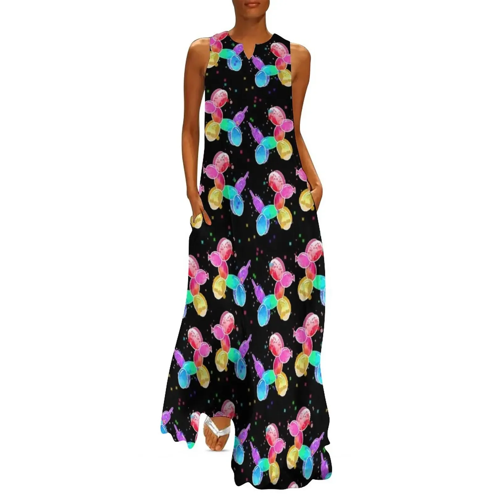 Watercolor Balloon Dogs on black Long Dress ladies dresses for special occasions elegant chic wedding evening dresses Dress
Watercolor Balloon Dogs on black Long Dress ladies dresses for special occasions elegant chic wedding evening dresses Dress