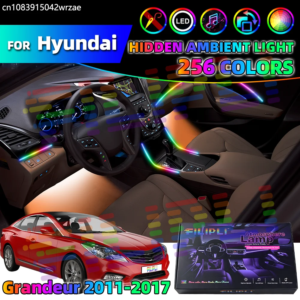 For Grandeur 2011-2017 2012 2013 2014 2015 2016 Car Acrylic LED Ambient Lamps Auto Interior Colorful Atmosphere Lights Strip
For Grandeur 2011-2017 2012 2013 2014 2015 2016 Car Acrylic LED Ambient Lamps Auto Interior Colorful Atmosphere Lights Strip