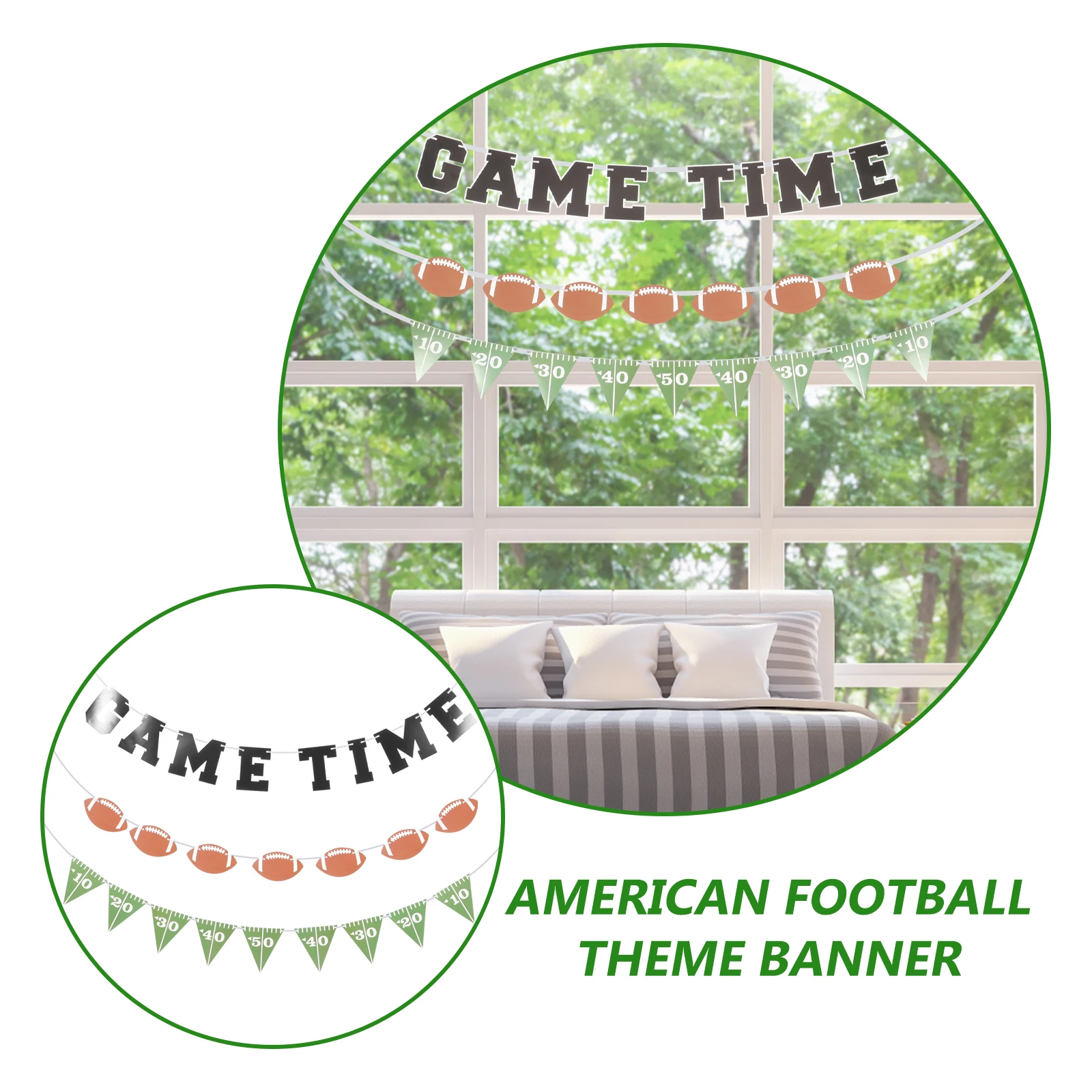 3pcs Football Themed Party Decorations Sports Banner Garland Wall Decor Supplies Triangle Flags Birthday Party Decor
3pcs Football Themed Party Decorations Sports Banner Garland Wall Decor Supplies Triangle Flags Birthday Party Decor