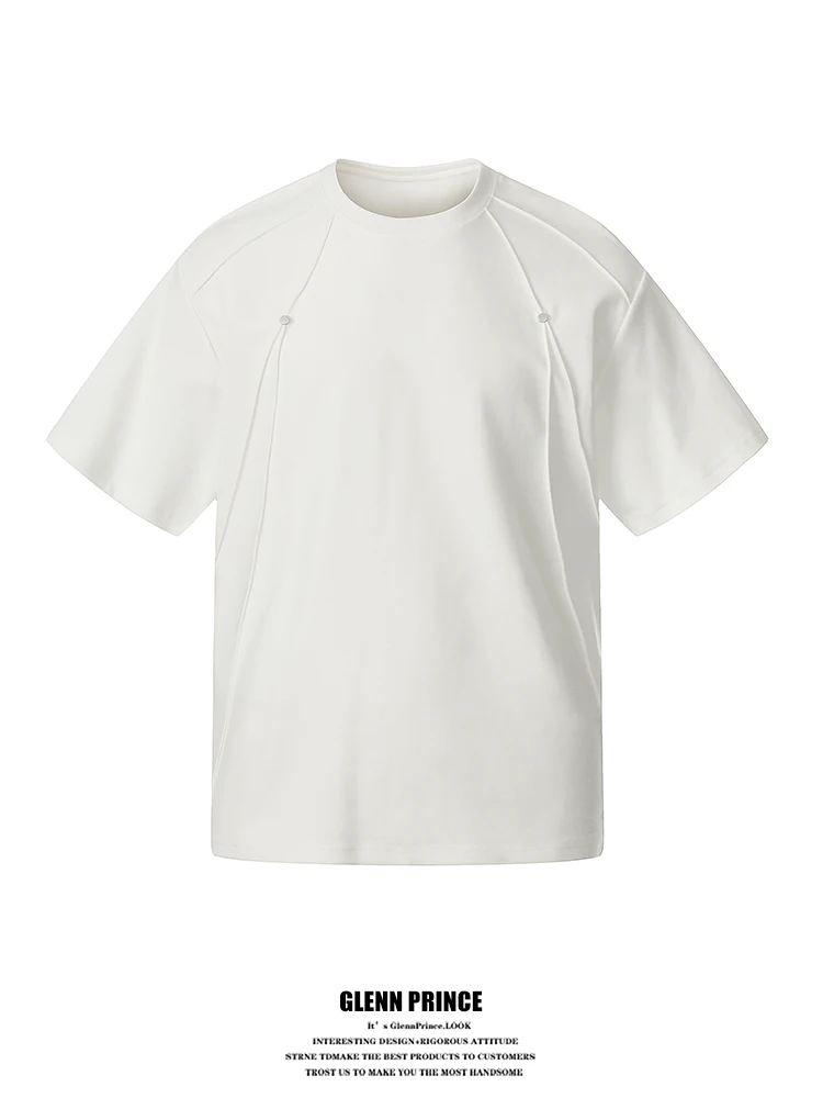 GPstudio American Style Streetwear Short Sleeve T-Shirt Men's Summer Loose Casual Versatile Nailhead Embellished Tee
GPstudio American Style Streetwear Short Sleeve T-Shirt Men's Summer Loose Casual Versatile Nailhead Embellished Tee