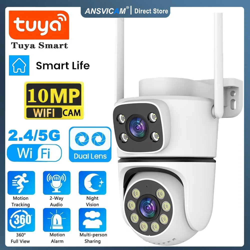 8MP IP Camera Wifi Dual Lens Outdoor Auto Tracking Night Vision 2.4G/5G Wifi CCTV Surveillance Camera Security Protection
8MP IP Camera Wifi Dual Lens Outdoor Auto Tracking Night Vision 2.4G/5G Wifi CCTV Surveillance Camera Security Protection