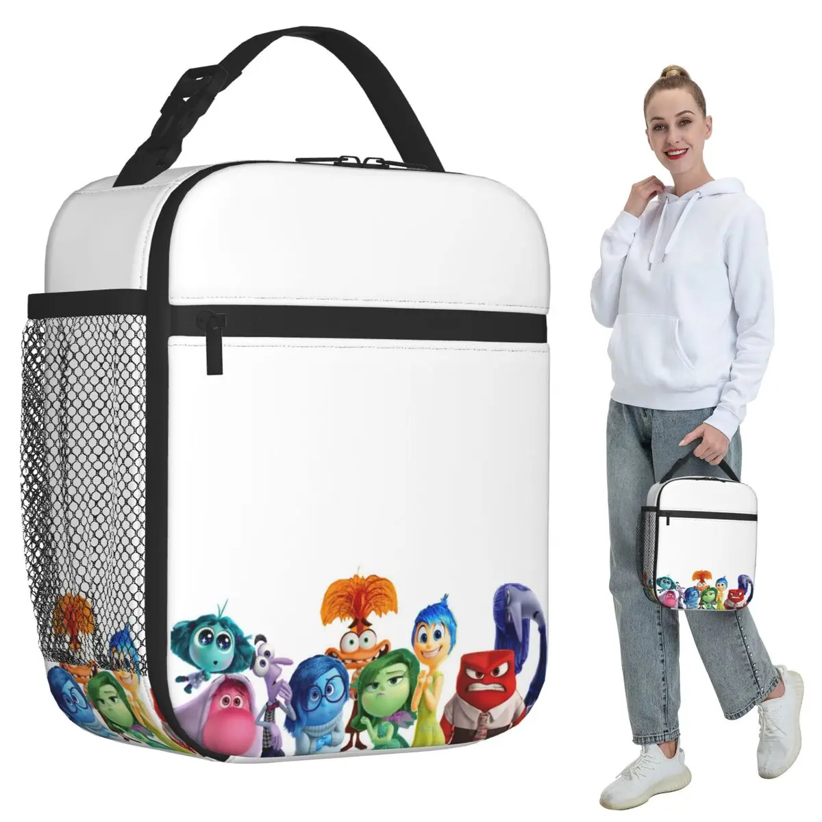 Inside Out Character Cartoon Insulated Lunch Bag for Women Office Cooler Thermal Food Box Tote Portable Lunch Boxes Container
Inside Out Character Cartoon Insulated Lunch Bag for Women Office Cooler Thermal Food Box Tote Portable Lunch Boxes Container