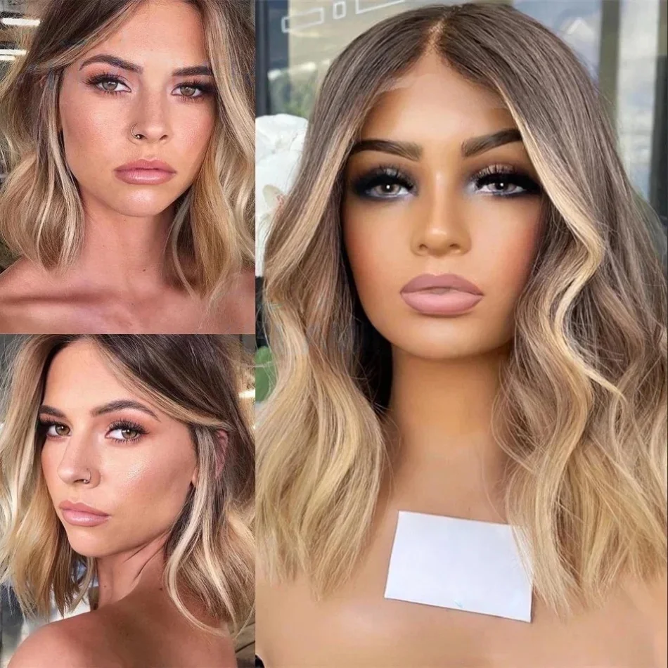 Synthetic Brown Blonde Highlighted Short Bob Shoulder Wig 13x4 Glueless High-Quality Daily Use Women's Hairpiece
Synthetic Brown Blonde Highlighted Short Bob Shoulder Wig 13x4 Glueless High-Quality Daily Use Women's Hairpiece