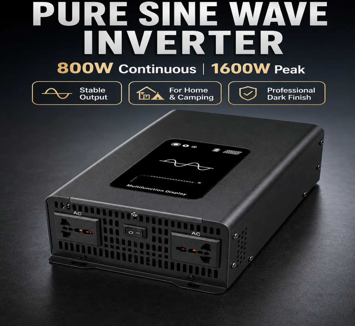 Pure Sine Wave Inverter 1600W 2600W 3000W DC 12V 24V to 110V 220V AC with LCD Display Power Converter for Camping Outdoor Home
Pure Sine Wave Inverter 1600W 2600W 3000W DC 12V 24V to 110V 220V AC with LCD Display Power Converter for Camping Outdoor Home