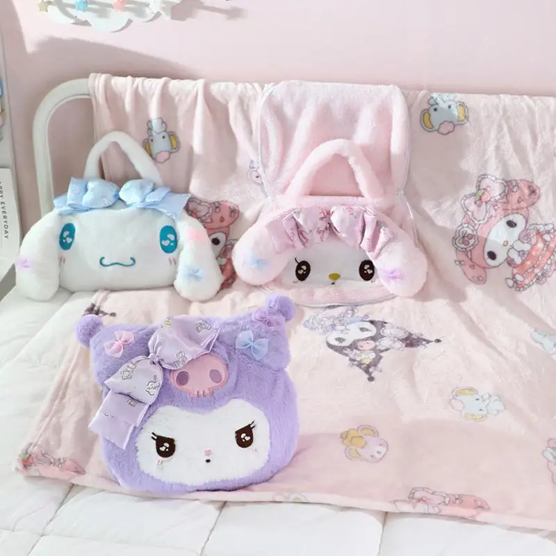 Одеяло в стиле подушки Sanrio K2Y My Melody Kawaii, портативное дорожное офисное студенческое одеяло в автомобиле, одеяло с кондиционером, новое 
Одеяло в стиле подушки Sanrio K2Y My Melody Kawaii, портативное дорожное офисное студенческое одеяло в автомобиле, одеяло с кондиционером, новое