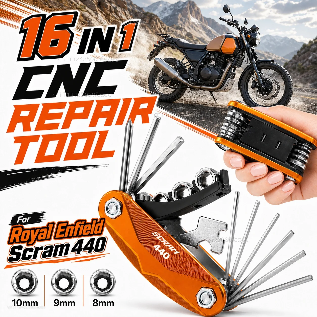 For Royal Enfield Scram 440 2024 2025 Motorcycle Tool Repair Kit Multifunctional Screwdriver Wrench Hex Key Set Portable Bike
For Royal Enfield Scram 440 2024 2025 Motorcycle Tool Repair Kit Multifunctional Screwdriver Wrench Hex Key Set Portable Bike