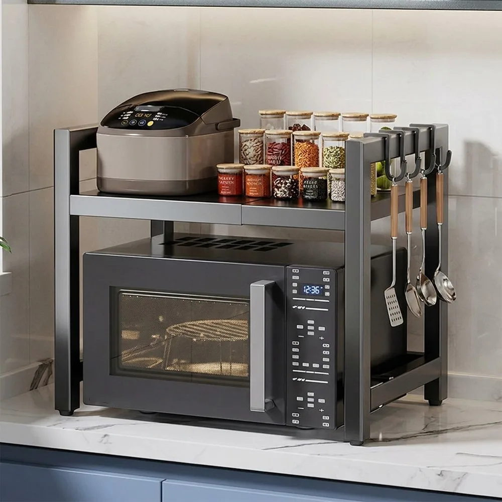 Retractable Metal Kitchen Storage Rack Expandable Adjustable Microwave Stand Multi-Layer Thickened Oven Storage Shelf
Retractable Metal Kitchen Storage Rack Expandable Adjustable Microwave Stand Multi-Layer Thickened Oven Storage Shelf