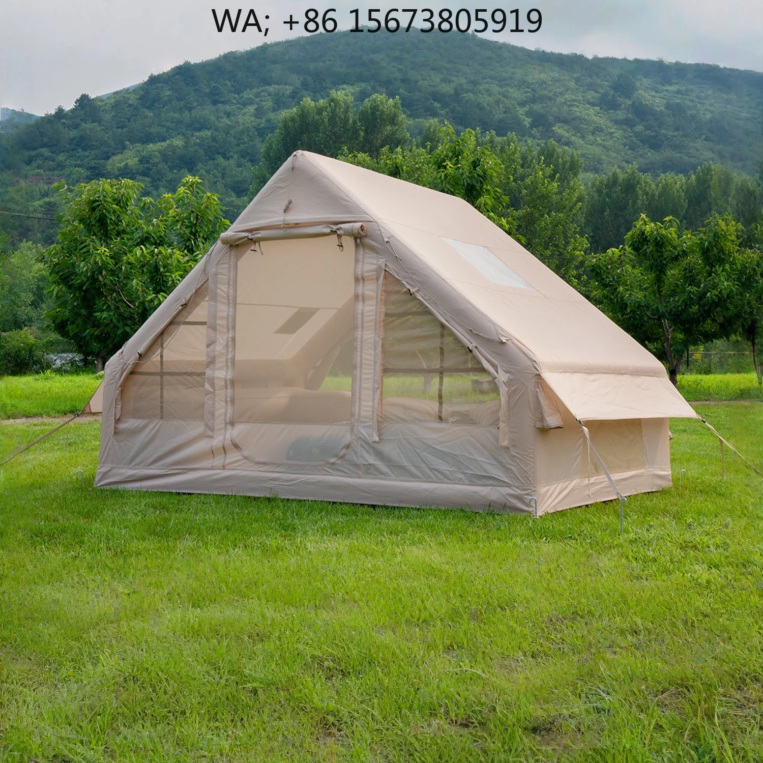 Four Seasons Oxford Inflatable Cabin Tent Waterproof UV Resistant Easy Setup Outdoor Camping Air Tent With Hand Pump
Four Seasons Oxford Inflatable Cabin Tent Waterproof UV Resistant Easy Setup Outdoor Camping Air Tent With Hand Pump
