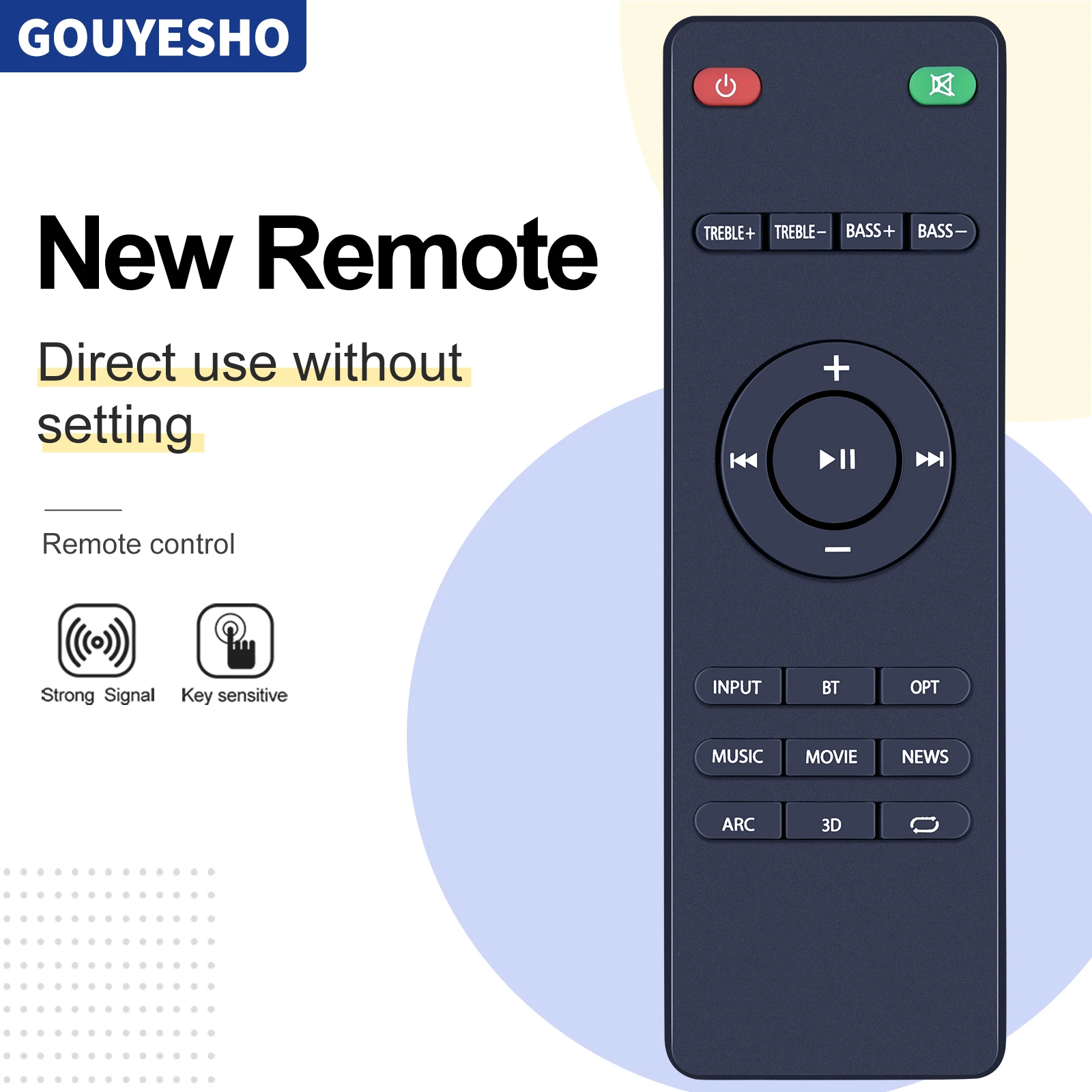 New Remote Control For Wohome S99 Small TV 2.1 Sound Bar Soundbar Speaker System
New Remote Control For Wohome S99 Small TV 2.1 Sound Bar Soundbar Speaker System