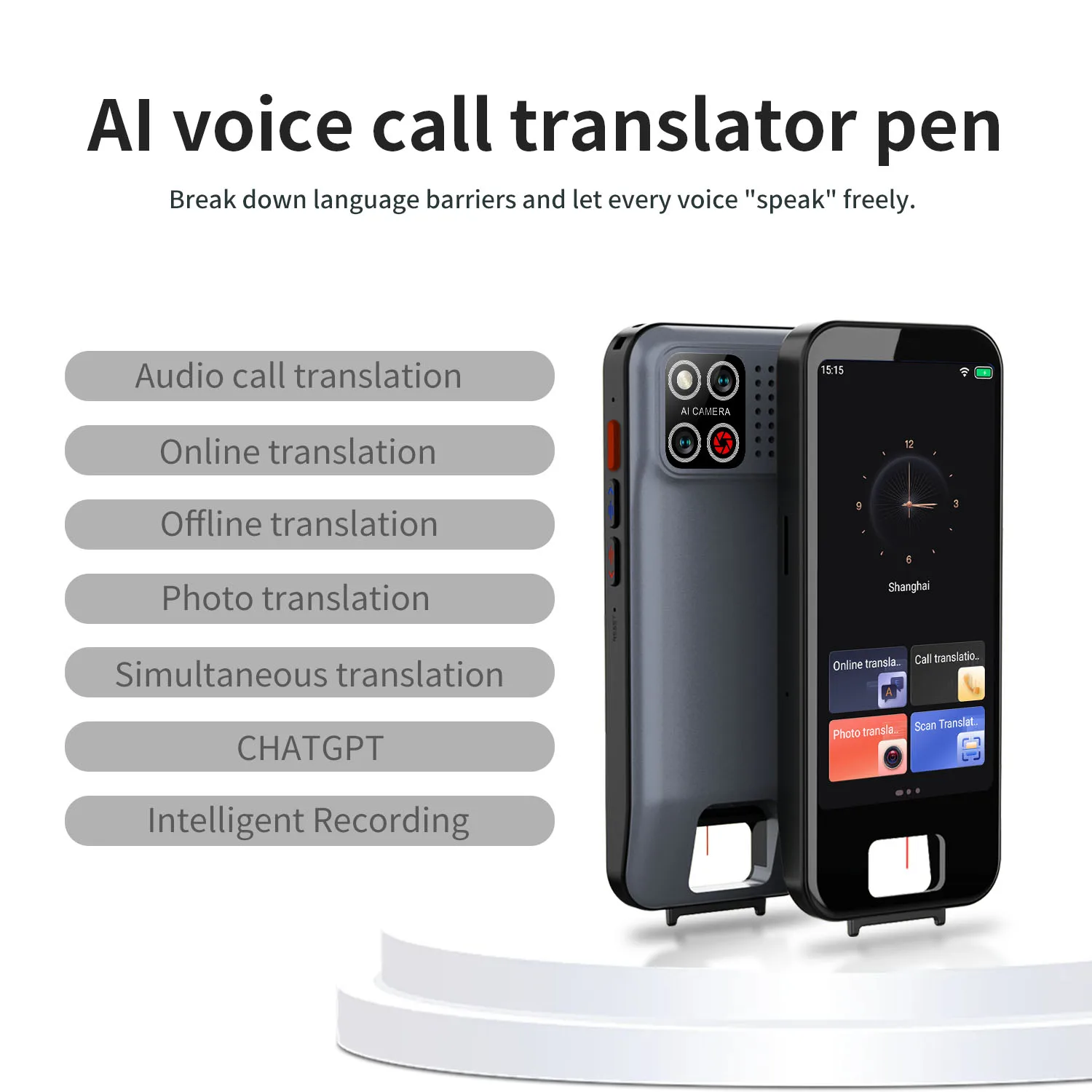 LanguageTranslation Device, Two-Way Real-Time Translation Device, Scan Translation, 148 Language Translation
LanguageTranslation Device, Two-Way Real-Time Translation Device, Scan Translation, 148 Language Translation
