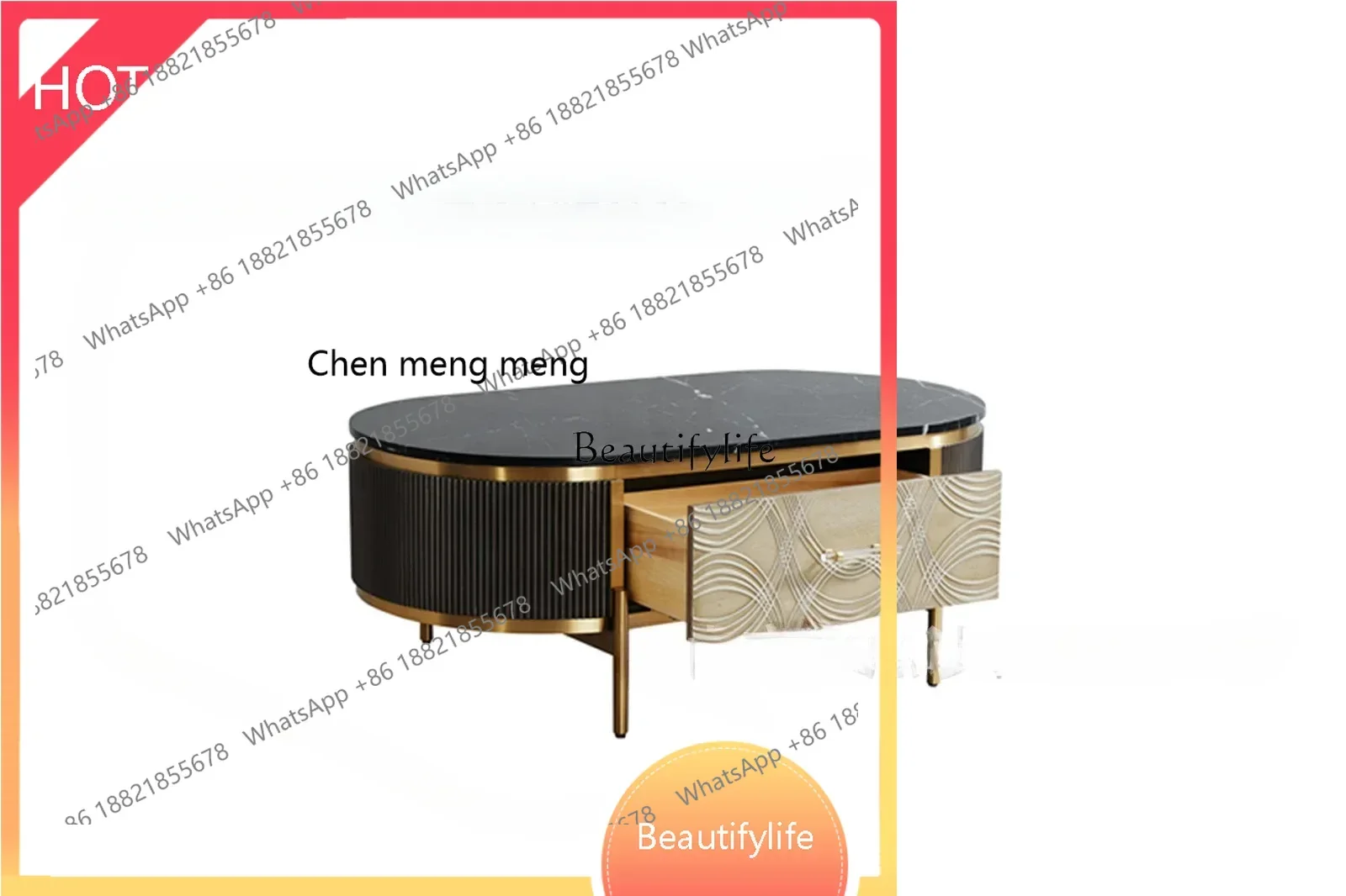 style NEWRock slab coffee table light luxury modern living room Nordic simple marble oval coffee table ss 8617
style NEWRock slab coffee table light luxury modern living room Nordic simple marble oval coffee table ss 8617