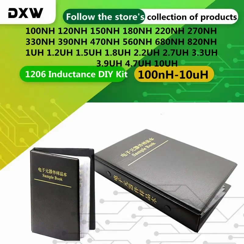 550/1100PCS/Lot 1206 Inductance DIY Kit 100nH-10uH 120nh 150nH 180nh 220nH 330nH 470nH 560nH 680nH 1uH 1.5uH 2.2uh 3.3uh 4.7uh
550/1100PCS/Lot 1206 Inductance DIY Kit 100nH-10uH 120nh 150nH 180nh 220nH 330nH 470nH 560nH 680nH 1uH 1.5uH 2.2uh 3.3uh 4.7uh