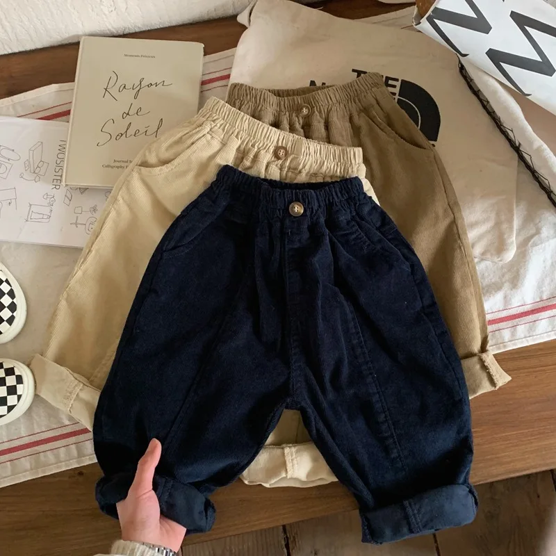 Boys' spring pants 2023 children's spring corduroy pants casual pants girls' spring and autumn pants children clothes
Boys' spring pants 2023 children's spring corduroy pants casual pants girls' spring and autumn pants children clothes