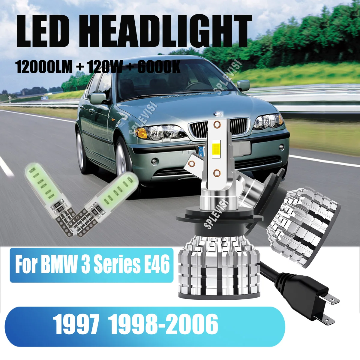 H7 Xenon White Headlight 120w Bulbs 6000k Lamp Light Effect 12v For BMW 3 Series E46 1997 1998 1999 2000 2001 2002 2003-2006
H7 Xenon White Headlight 120w Bulbs 6000k Lamp Light Effect 12v For BMW 3 Series E46 1997 1998 1999 2000 2001 2002 2003-2006