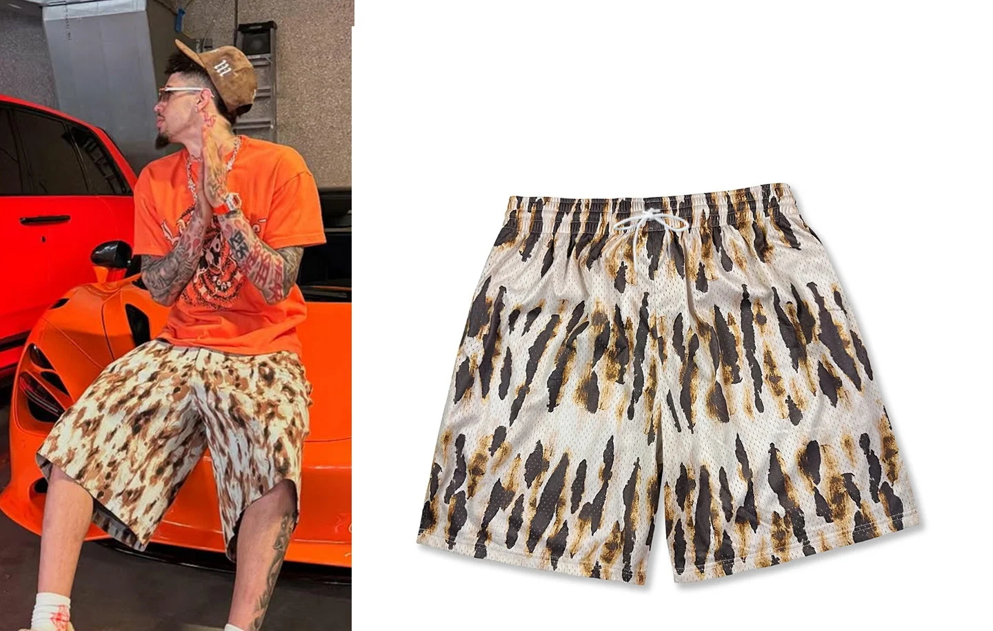 Men's Fully Printed Quick Drying Elastic Waist Basketball Shorts, Casual Street Shorts, Running Shorts with Pocket Drawstring
Men's Fully Printed Quick Drying Elastic Waist Basketball Shorts, Casual Street Shorts, Running Shorts with Pocket Drawstring