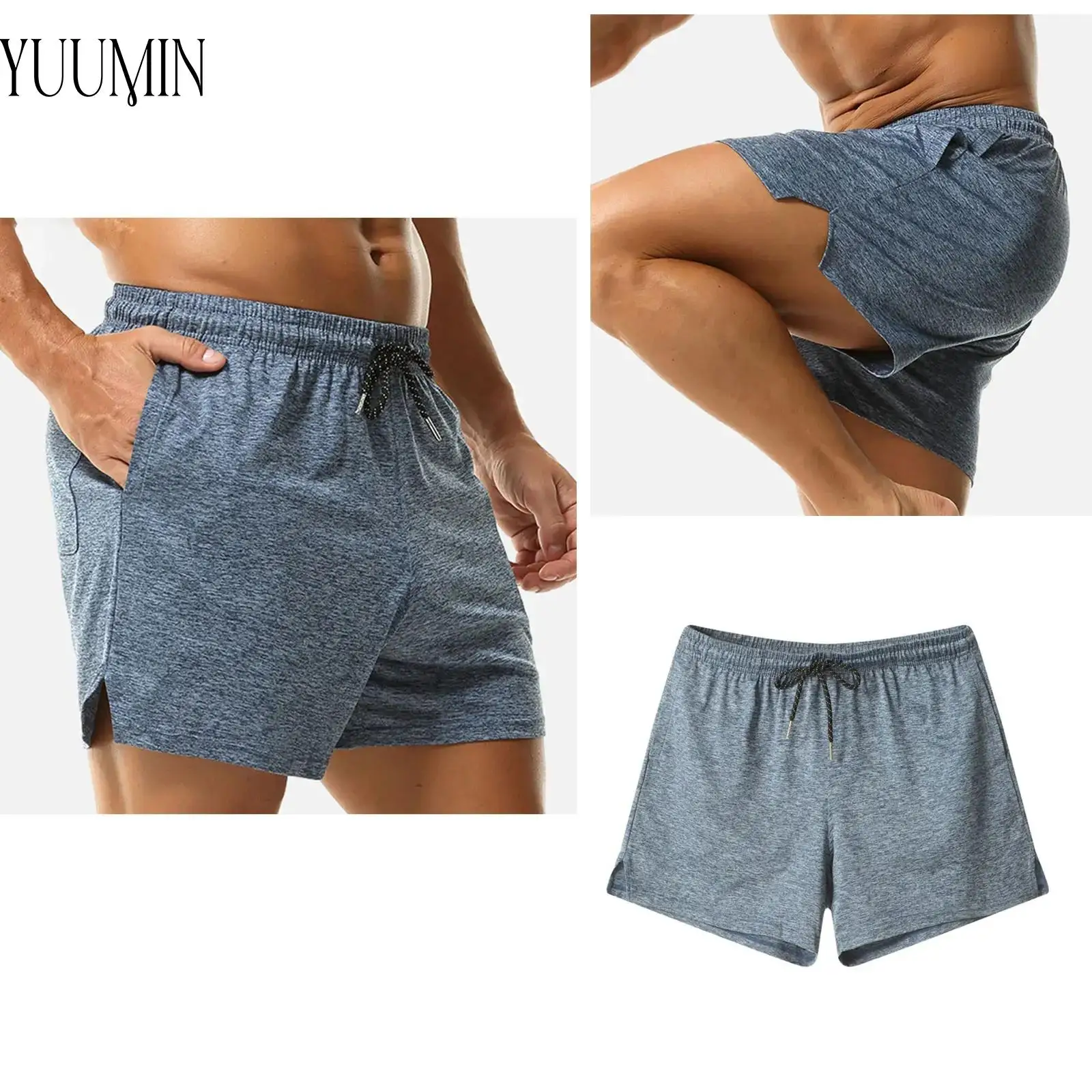 Cycling Fitness Shorts Summer Men Quick Drying Breathable Sides Split Athletic Shorts with Pockets for Workout Exercise Running
Cycling Fitness Shorts Summer Men Quick Drying Breathable Sides Split Athletic Shorts with Pockets for Workout Exercise Running
