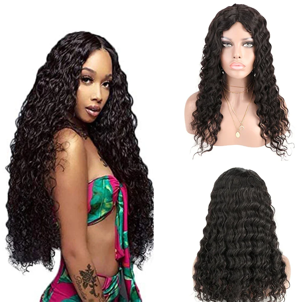 Part Lace Front Wigs with Baby Hair Long Loose Curly Human Hair Wigs for Women 180% Density Natural Color Water Wave Hair Wigs
Part Lace Front Wigs with Baby Hair Long Loose Curly Human Hair Wigs for Women 180% Density Natural Color Water Wave Hair Wigs