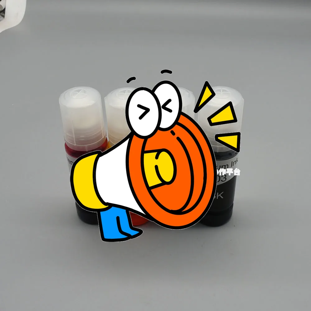 T103 103 104 Refill Dye Ink For Epson Eco Tank L1110 L3100 L3110 L3111 L3116 L3150 L3151 L3156 L3160 5190 Desktop Printer
T103 103 104 Refill Dye Ink For Epson Eco Tank L1110 L3100 L3110 L3111 L3116 L3150 L3151 L3156 L3160 5190 Desktop Printer