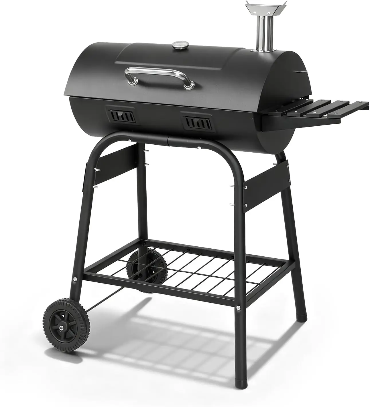 Charcoal Barrel Grill with Warming Rack and Front Side Table, Outdoor BBQ Grill with Generous Cooking Surface for Backyard Patio Picnic Party Camping, Black
Charcoal Barrel Grill with Warming Rack and Front Side Table, Outdoor BBQ Grill with Generous Cooking Surface for Backyard Patio Picnic Party Camping, Black