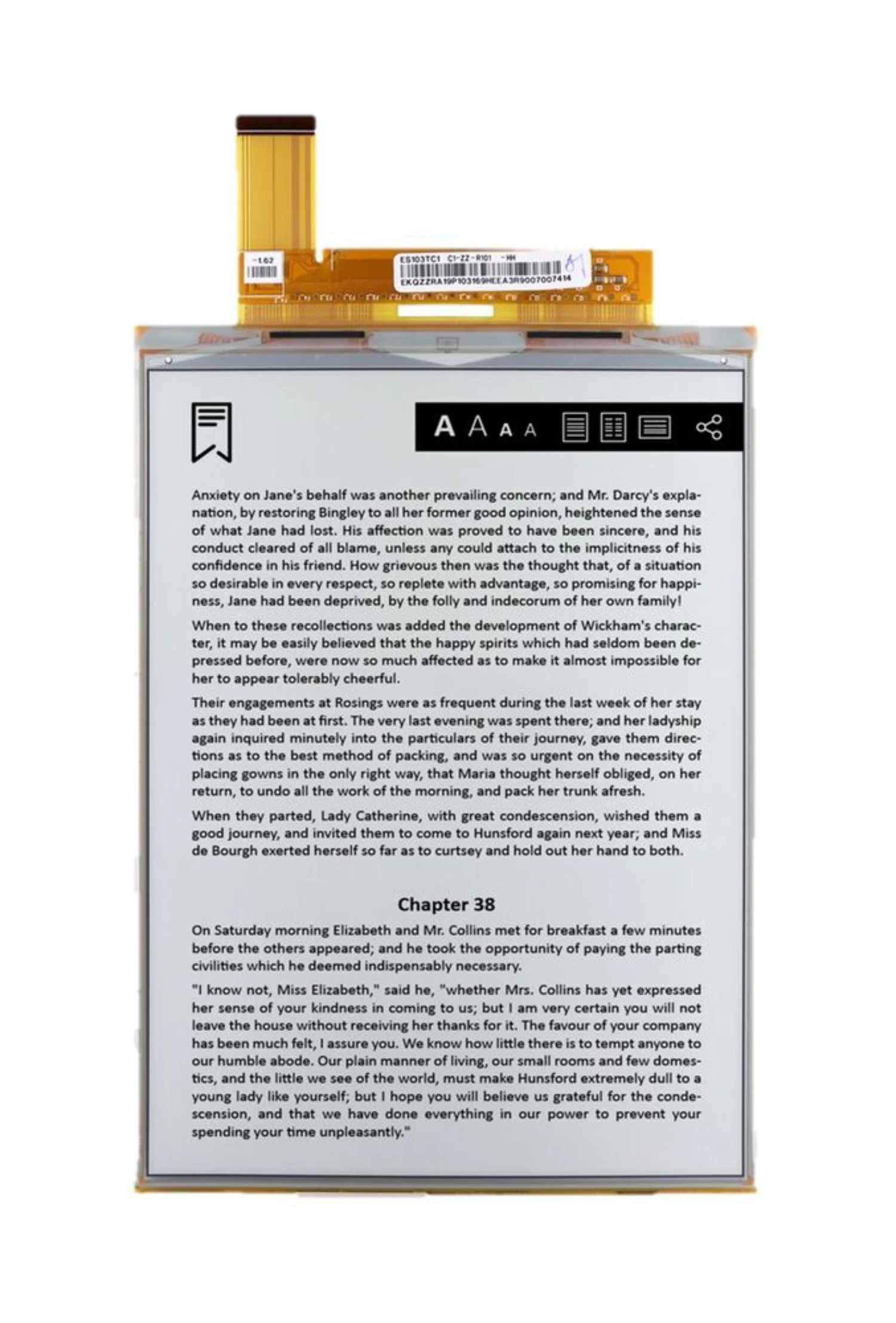 ES103TC1 VB3300-KCA 1404x1872 пикселей Eink 10,3-дюймовый экран электронной книги Электронный pape высокой четкости
ES103TC1 VB3300-KCA 1404x1872 пикселей Eink 10,3-дюймовый экран электронной книги Электронный pape высокой четкости