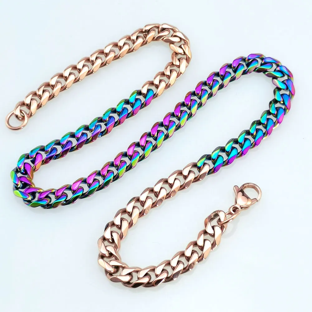 Новое двухцветное ожерелье из нержавеющей стали 316L с розой и радужным покрытием в стиле хип-хоп, ювелирные изделия
Новое двухцветное ожерелье из нержавеющей стали 316L с розой и радужным покрытием в стиле хип-хоп, ювелирные изделия