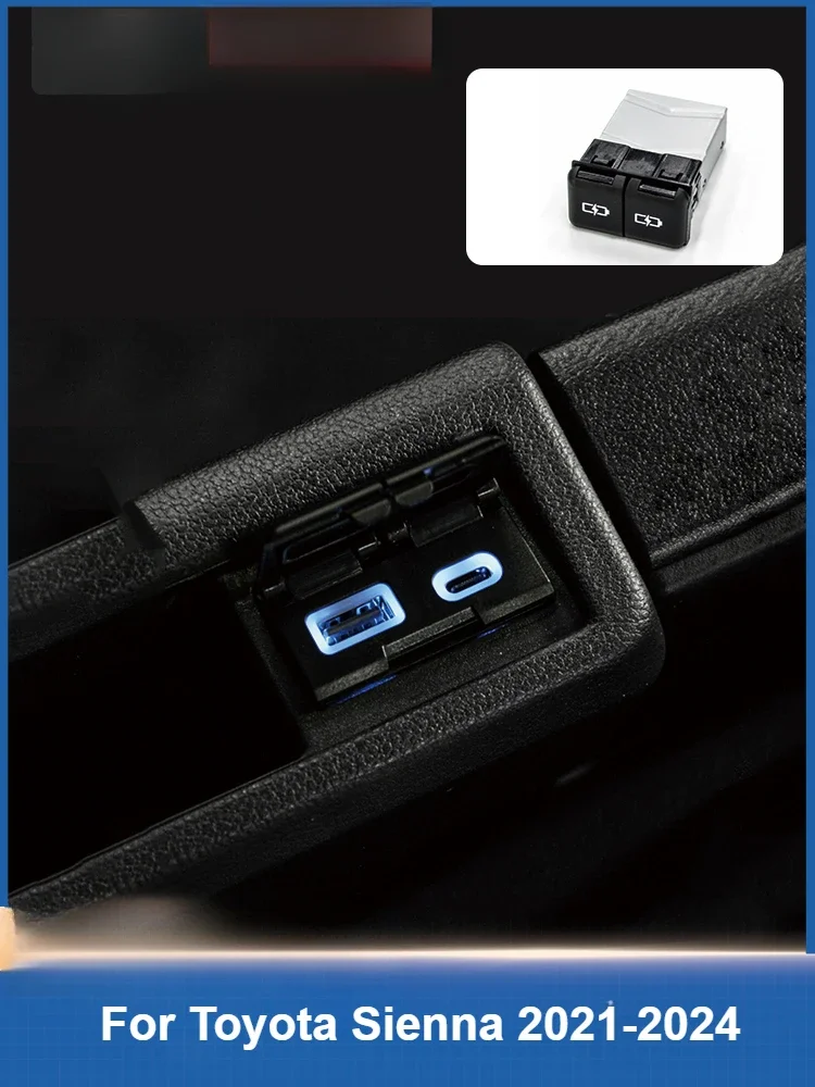 Автомобильное зарядное устройство USB QC 3.0 Type-C, адаптер для быстрой зарядки, автомобильное зарядное устройство для телефона для Toyota Sienna 2021 2022 2023 2024, аксессуары
Автомобильное зарядное устройство USB QC 3.0 Type-C, адаптер для быстрой зарядки, автомобильное зарядное устройство для телефона для Toyota Sienna 2021 2022 2023 2024, аксессуары