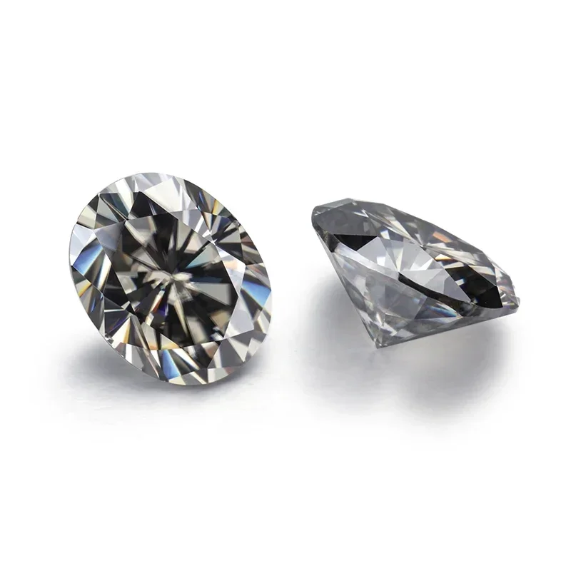Moissanite Stone Gray Colours Oval Cut Lab Grown Diamond Charms Ring Necklace Earrings Main Materials with GRA Certificate
Moissanite Stone Gray Colours Oval Cut Lab Grown Diamond Charms Ring Necklace Earrings Main Materials with GRA Certificate