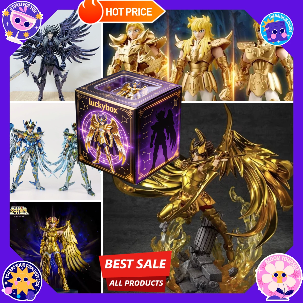 Saint Seiya Blind Box Toys Cute Action Figures PVC Model Dolls Mystery Surprise Box Collection Gift for Anime Fans
Saint Seiya Blind Box Toys Cute Action Figures PVC Model Dolls Mystery Surprise Box Collection Gift for Anime Fans