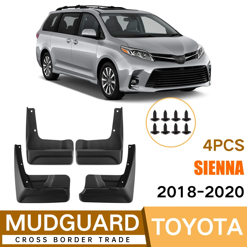 For 2018-2020 Toyota Sienna Front Rear Mud Flaps Mudguards Splash Guards ABS Plastic Accessories
For 2018-2020 Toyota Sienna Front Rear Mud Flaps Mudguards Splash Guards ABS Plastic Accessories