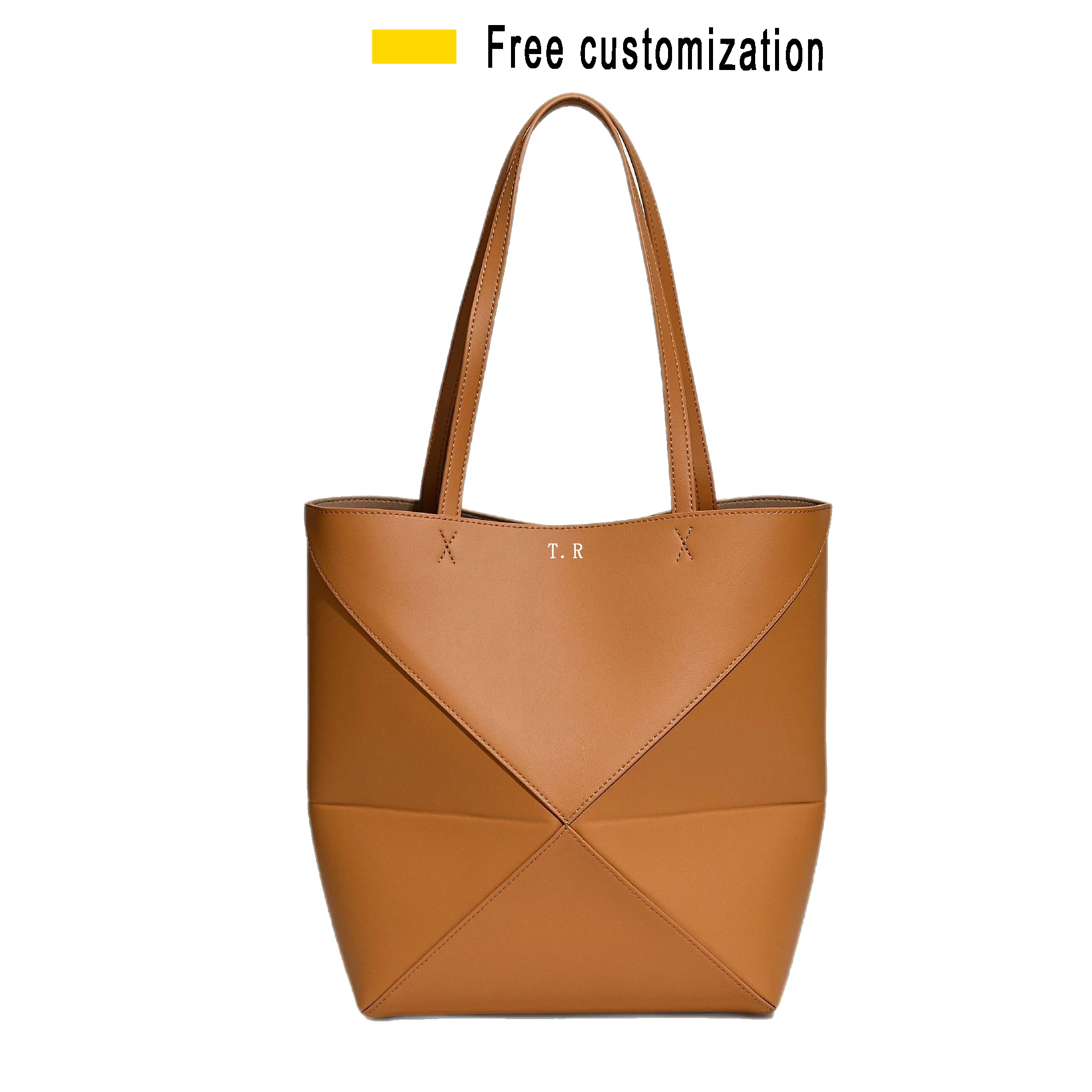 Cowhide geometric folding tote bag 2025 new niche design genuine leather large capacity handbag color block women's shoulder bag
Cowhide geometric folding tote bag 2025 new niche design genuine leather large capacity handbag color block women's shoulder bag