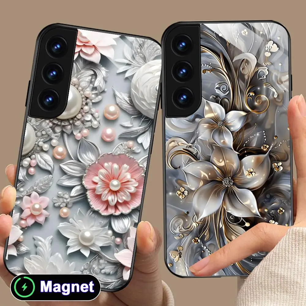 Luxury Pearl Flowers Phone Case for Samsung Galaxy S26 S25 S24 S23 S22 S21 S20 Note20 Plus FE Ultra Glass Magnet Cover
Luxury Pearl Flowers Phone Case for Samsung Galaxy S26 S25 S24 S23 S22 S21 S20 Note20 Plus FE Ultra Glass Magnet Cover