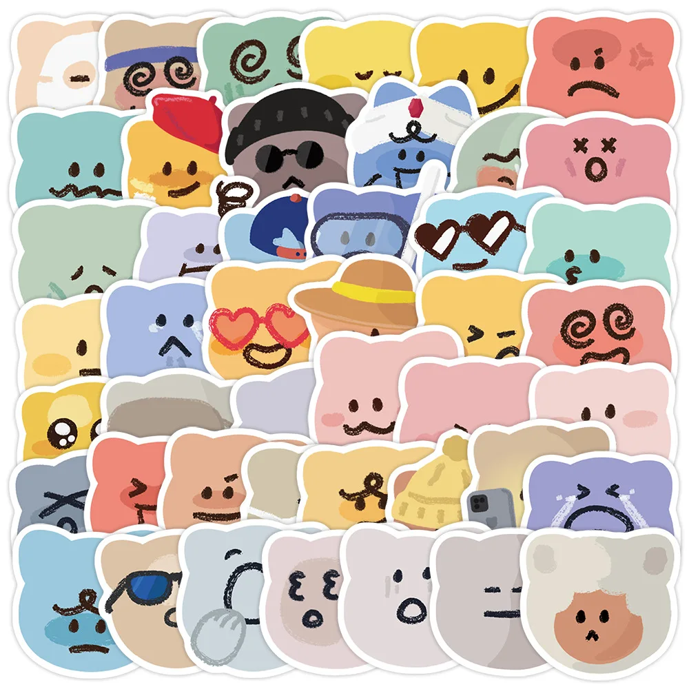 10/50PCS Colorful Bear Mood Series Cute Animal Expression Doodle Decorative Waterproof Stickers Kids Toy
10/50PCS Colorful Bear Mood Series Cute Animal Expression Doodle Decorative Waterproof Stickers Kids Toy